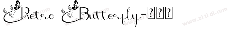 Retro Butterfly字体转换